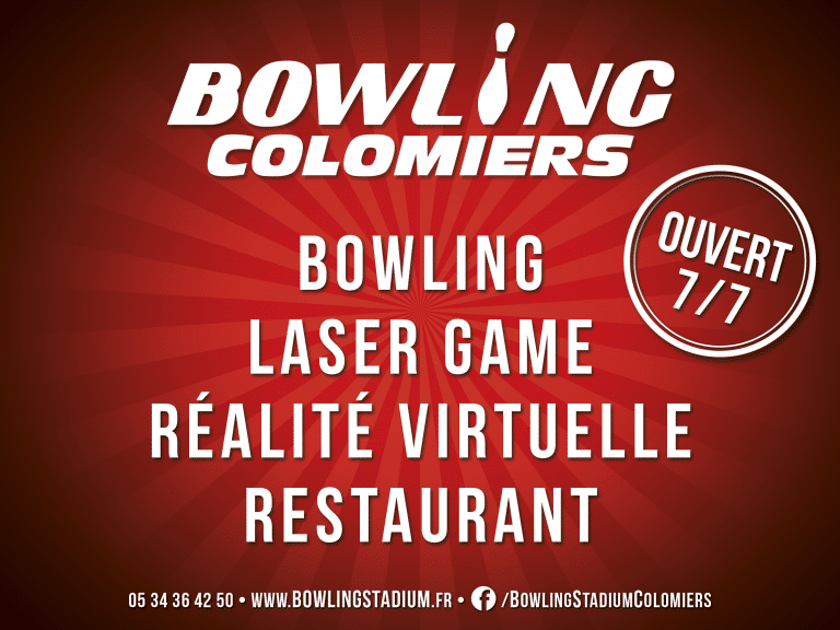 Bowling Stadium Colomiers Laser Game Réalité Virtuelle Restaurant Billard Club